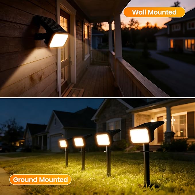 Fabrito Solar Spot Lights Outdoor 10 Pack, Auto On/Off Spotlights, IP67 - Image 5