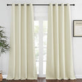 NICETOWN Room Darkening Beige Curtain 120 inch Length by NICETOWN