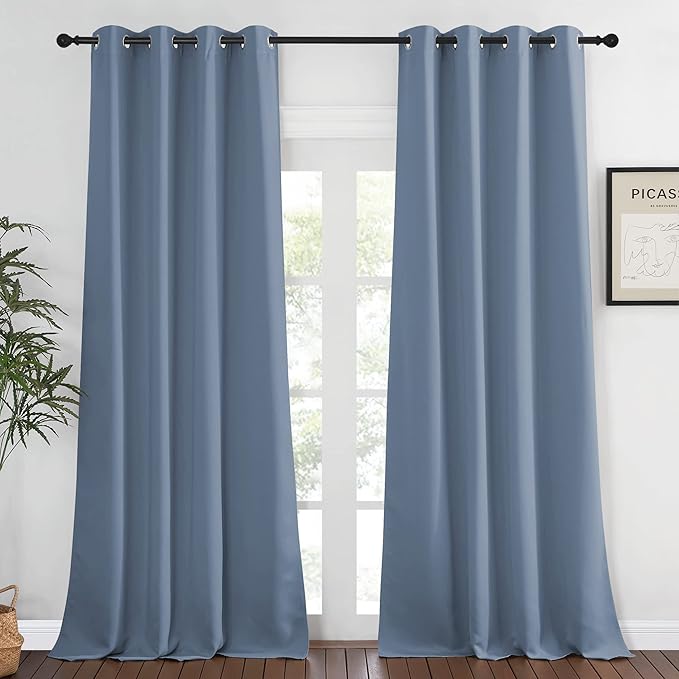 NICETOWN Bedroom Curtain Room Darkening Drapery 102 inches Length by NICETOWN