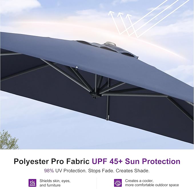 PURPLE LEAF 9'×9' Patio Umbrella - Image 6
