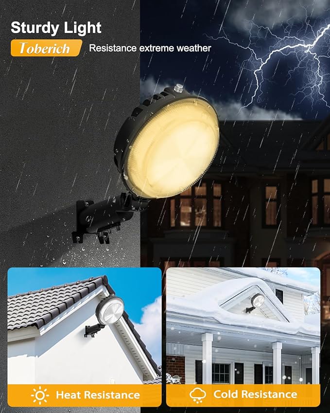 LED Barn Light, 150W 20000LM Yard Area Lights Dusk to Dawn Outdoor Lighting - Image 4