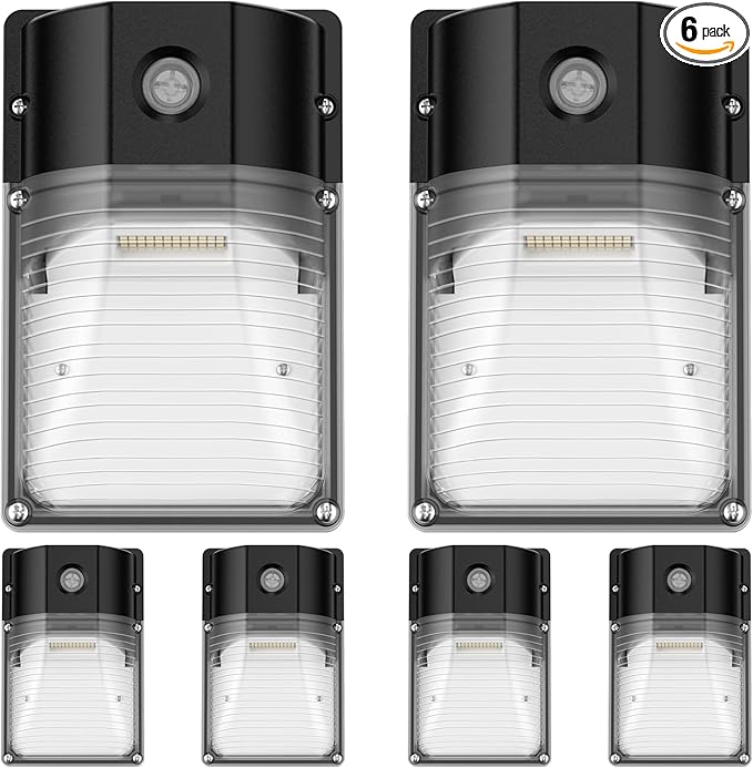 30W LED Wall Pack Light with Dusk to Dawn Sensor, 5000K Daylight, 120Vac Led by JC-LGL