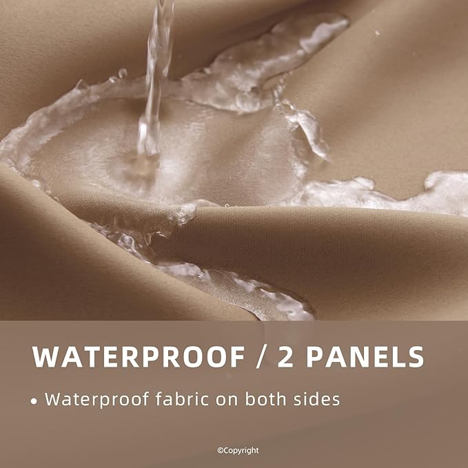 DIVA EN CAMINO DEC Outdoor Patio Curtain Waterproof Darkening Thermal Insulated - Image 2