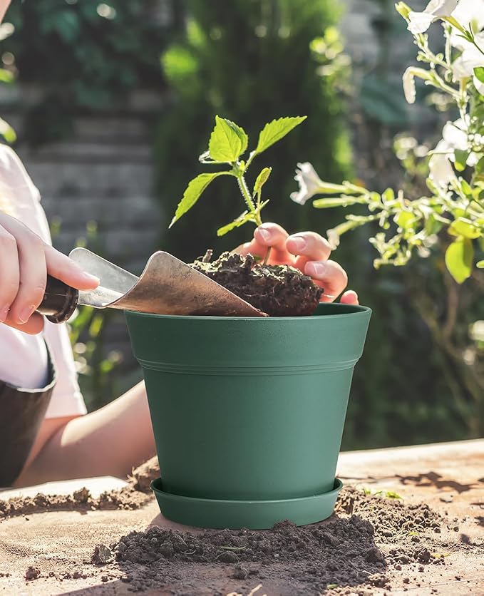 homenote Plant Pots, 7.5 Inch Flower Pots - Image 3