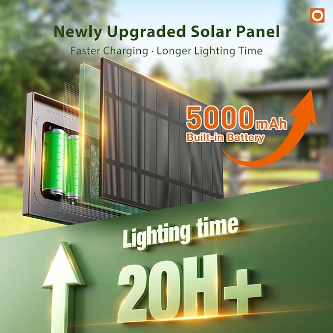 addlon 200FT Solar String Lights Outdoor Waterproof - Image 2