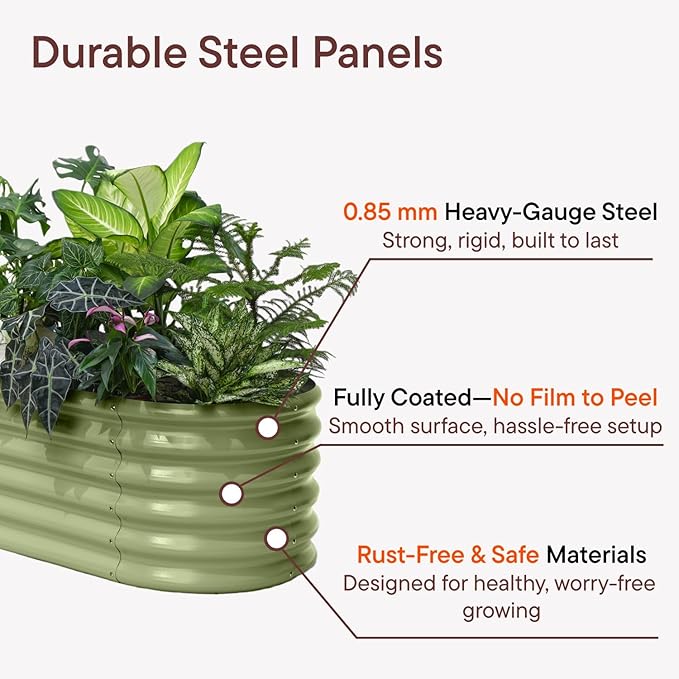 4-Pack Galvanized Raised Garden Bed 8x4x1.5 | 10x2x1.5 ft, Modular Raised - Image 2