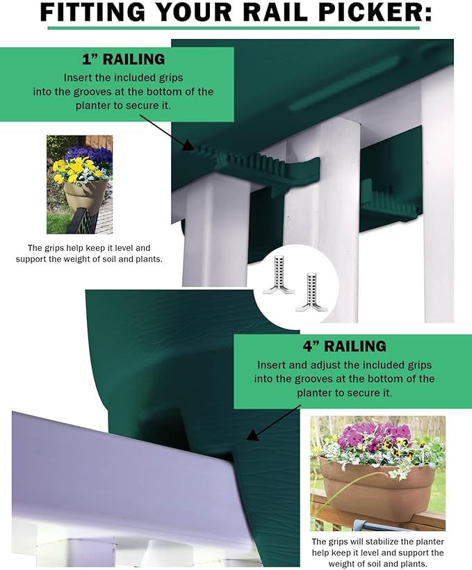 Emsco Group Bloomers Railing Planter - Image 6