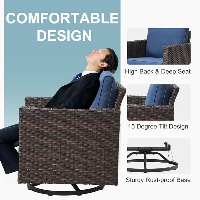 Belord Family Reunion Patio Conversation Set - Image 5
