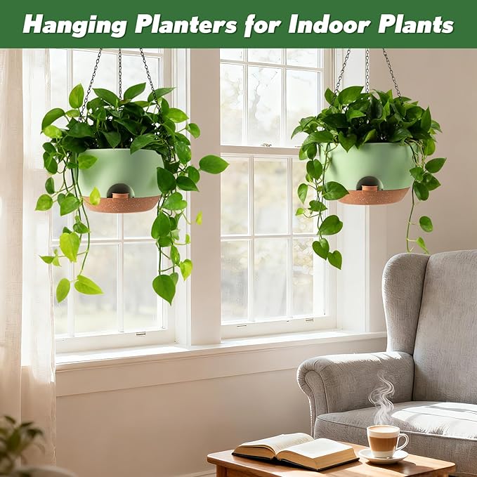 3-Piece Set of 10-Inch Hanging Planters - Image 4