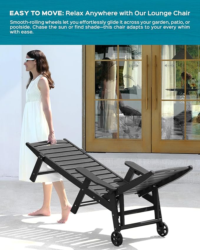 Ciokea Lounge Chair Outdoor, Oversized Chaise Lounge Chair - Image 6