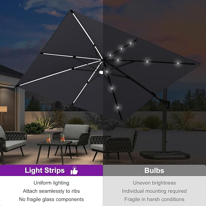 PURPLE LEAF 10 Feet Patio Umbrella - Image 2