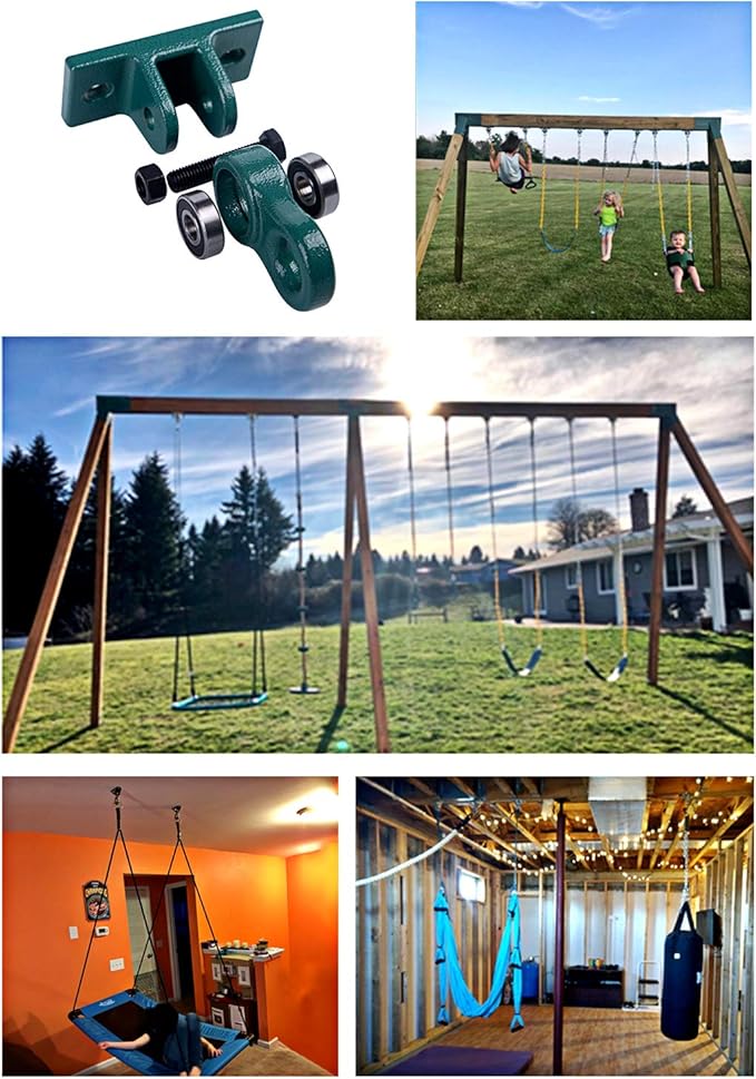 Heavy Duty Bronze Swing Hangers Screws Bolts Included Over 5000 lb Capacity - Image 7
