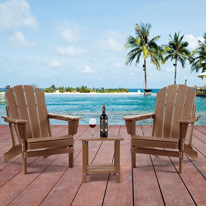 Adirondack Outdoor Side Table, 2-Tier Sturdy Patio End Table Weather Resistant - Image 7