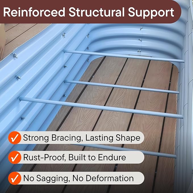 2-Pack Galvanized Raised Garden Bed 8x4x1.5 | 10x2x1.5 ft, Modular Raised - Image 6