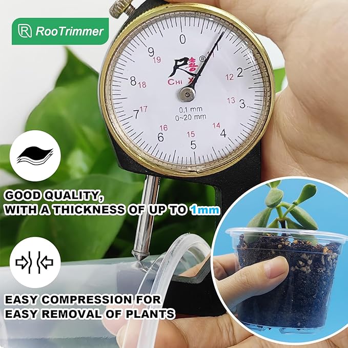 Clear Seedling pots 100-Pack 3.2 Inches Round - Image 4