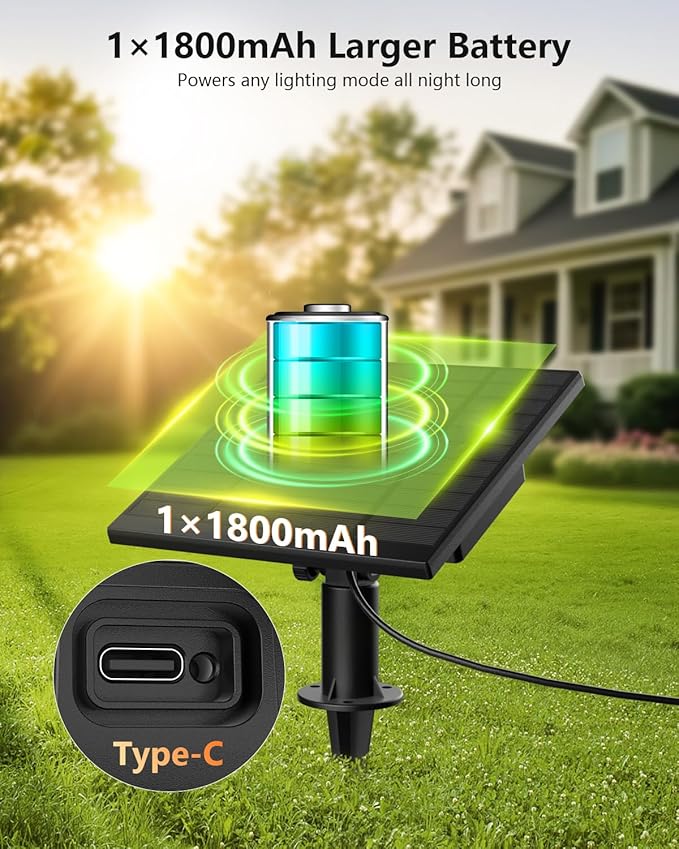 Brightown 52FT Solar String Lights Outdoor Waterproof - Image 4