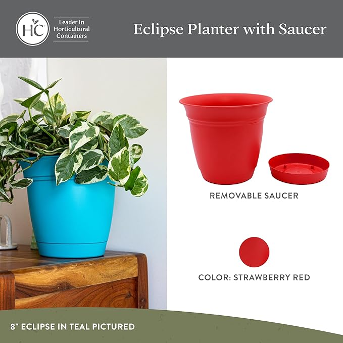 The HC Companies 6 Inch Eclipse Round Planter Pots - Image 2