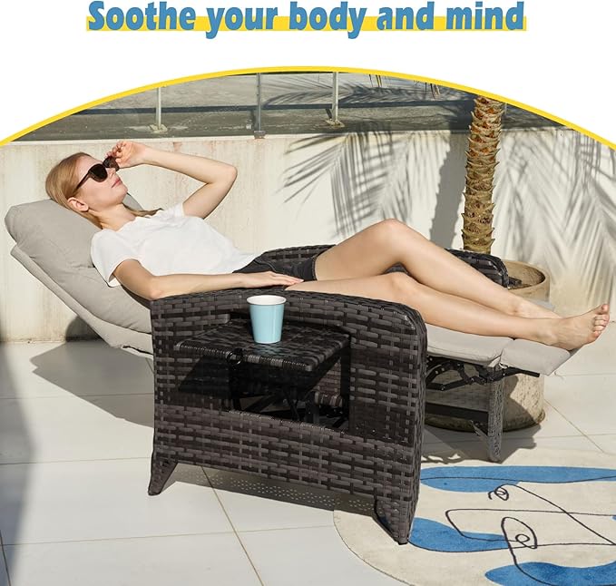 Upgraded Outdoor Recliner Chair, Reclining Patio Chairs - Image 6