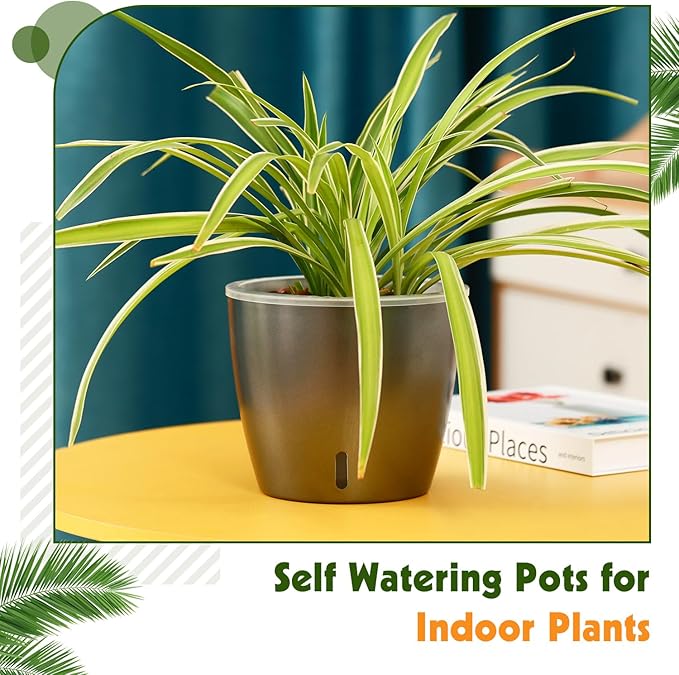 Self Watering Pots for Indoor Plants, Small African Violet Pots - Image 7