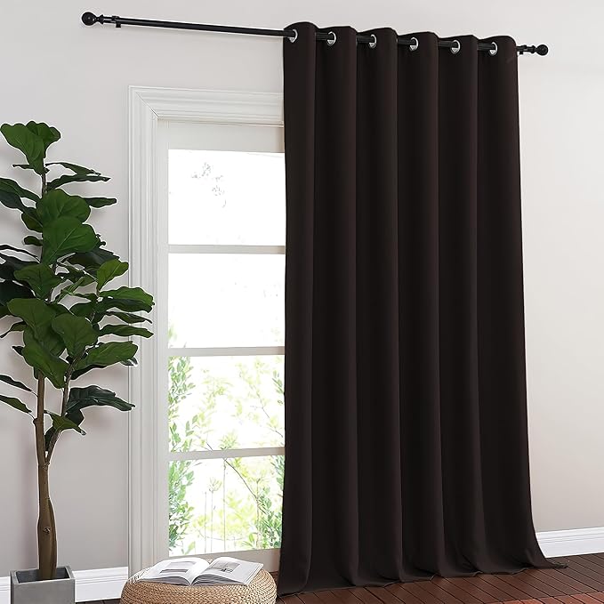 NICETOWN Blackout Sliding Glass Door Curtains, Room Darkening Thermal Insulated - Image 8