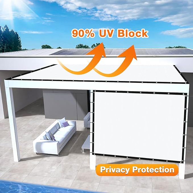 Artpuch Outdoor Pergola Shade Cover 9' X 13' Sun Shade Cloth - Image 3