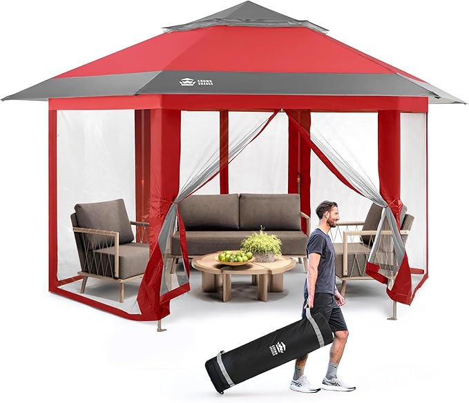 CROWN SHADES 12x12 Pop Up Gazebo by CrownShades