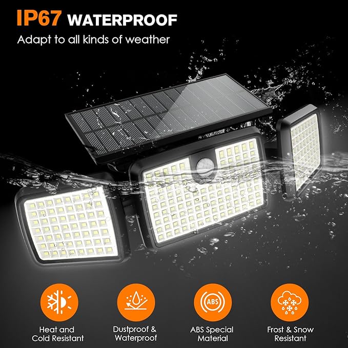 Solar Lights Outdoor, Quick Charge Solar Motion Deck Lights Outdoor - Image 6