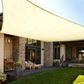 LOVE STORY Custom Size 6'x7' Butter Cream Sun Shade Sail Rectangle UV Block by LOVESTORY