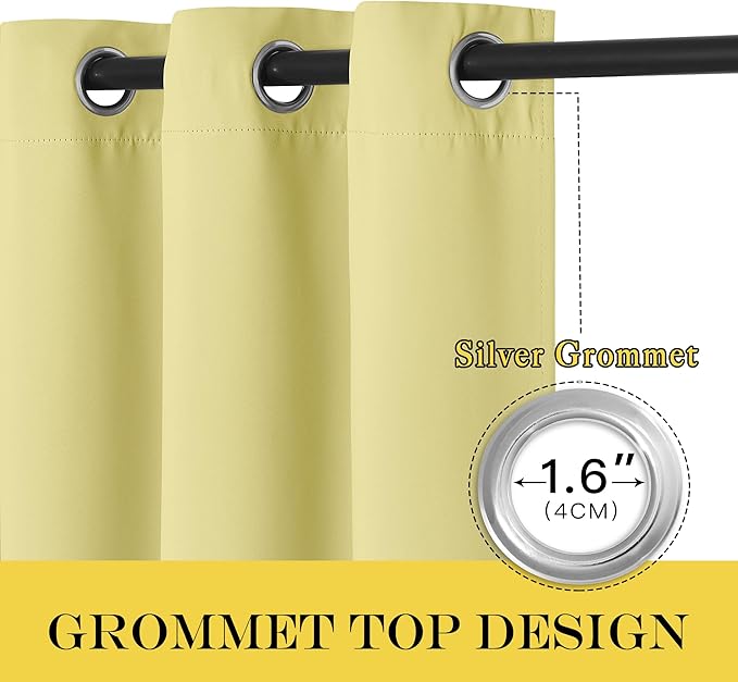 NICETOWN 66 Inch Long Blackout Curtains - Image 5