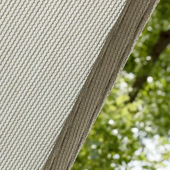 Amgo 20' x 20' x 28.3' Grey Right Triangle Sun Shade Sail UPF50+ Canopy Awning - Image 8