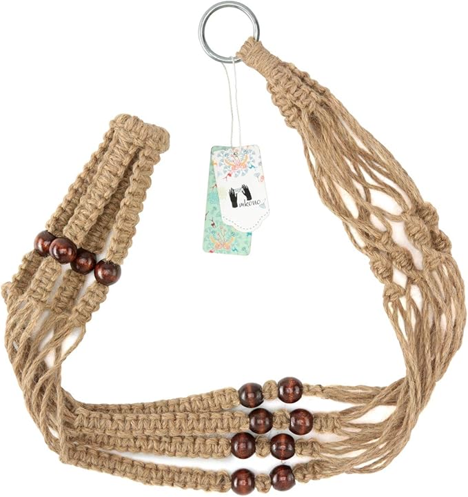 Mkono Macrame Plant Hanger Indoor Hanging Planter Basket - Image 6