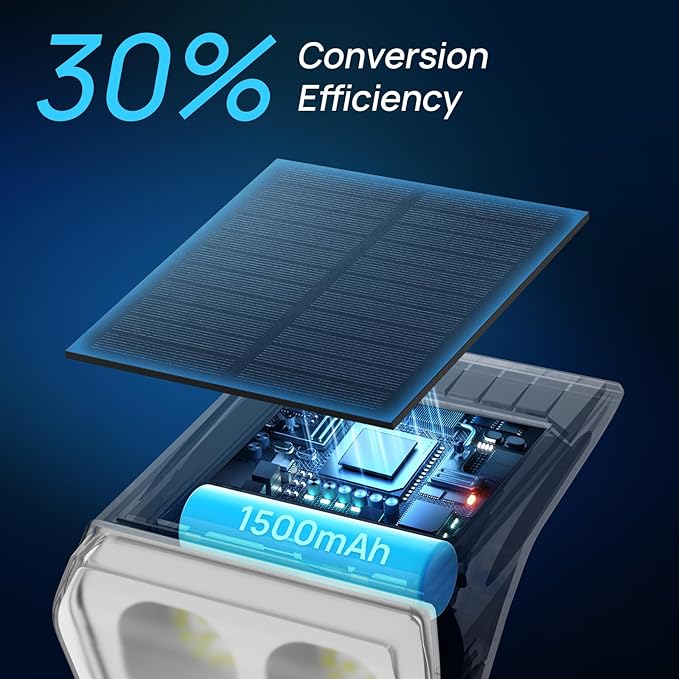 Consciot Solar Spot Lights Outdoor, 30 LED Waterproof Color Changing Solar - Image 2
