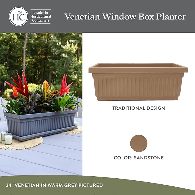 The HC Companies 30 Inch Venetian Window Planter Box - Image 2