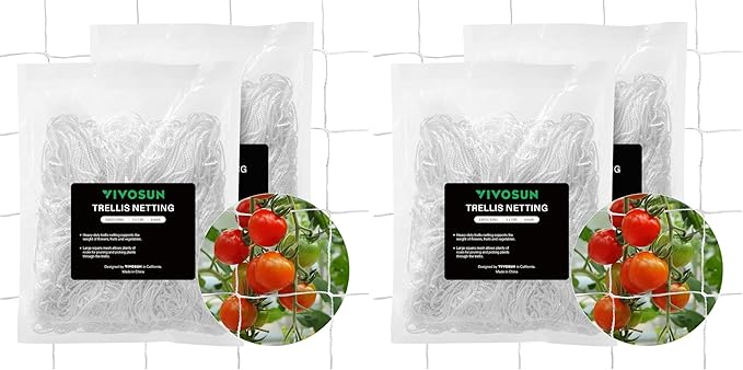 VIVOSUN 5 x 15 ft. Plant Trellis Netting, Heavy-Duty Polyester Grow Net by VIVOSUN