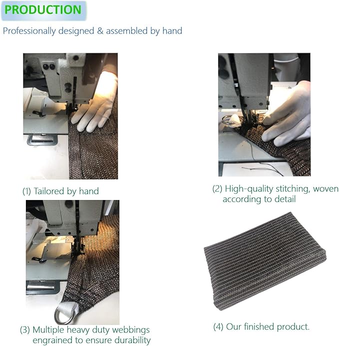 Eden's Decor Straight Flat-Edged Sun Shade Sail Rectangular 15' x 19' Brown - Image 4