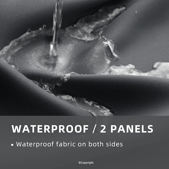 Waterproof Outdoor Curtain W52 x L63 - Image 2