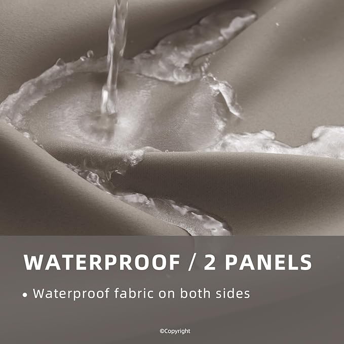 Waterproof Outdoor Curtain W84 x L84 - Image 2