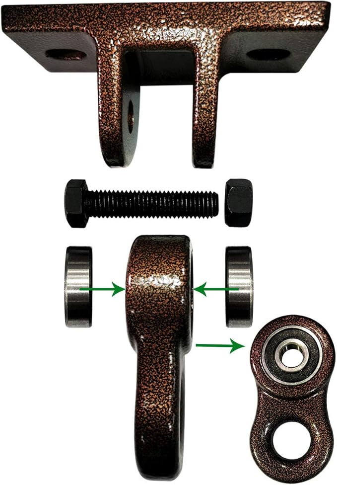Heavy Duty Bronze Swing Hangers Screws Bolts Included Over 5000 lb Capacity by ABUSA