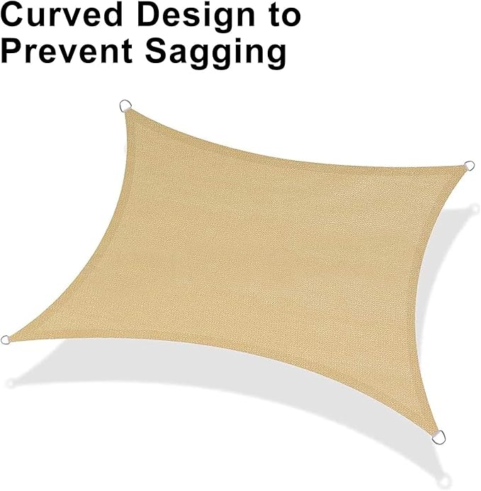 LOVE STORY Custom Size 6'x10' Sand Sun Shade Sail Rectangle UV Block Canopy - Image 6