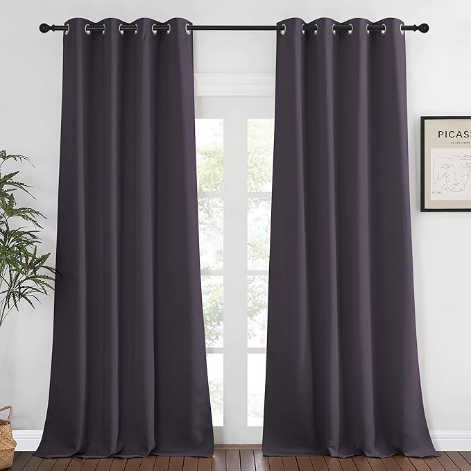NICETOWN Bedroom Curtain Room Darkening Drapery 102 inches Length by NICETOWN
