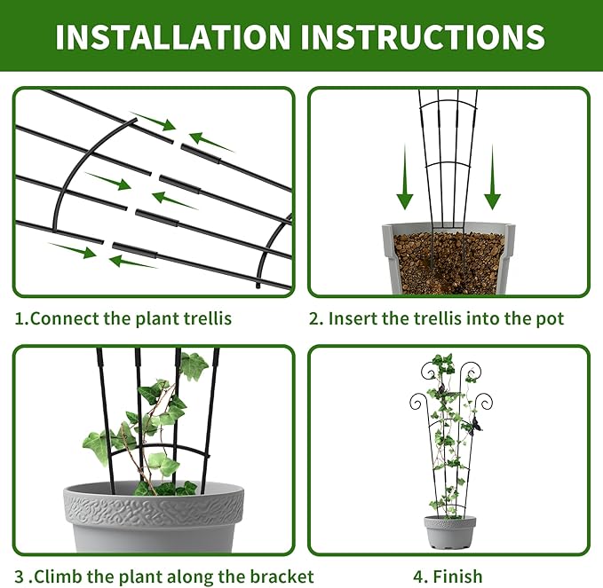 2 Pack 30 Inch Taller Plant Trellis - Image 5