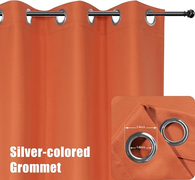 BONZER Outdoor Curtains for Patio Water Resistant Heavy Privacy Light Filtering - Image 2