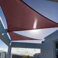 SUNNY GUARD Sun Shade Sail 20'x20'x20' Triangle Brown UV Block Sunshade by SUNNYGUARD
