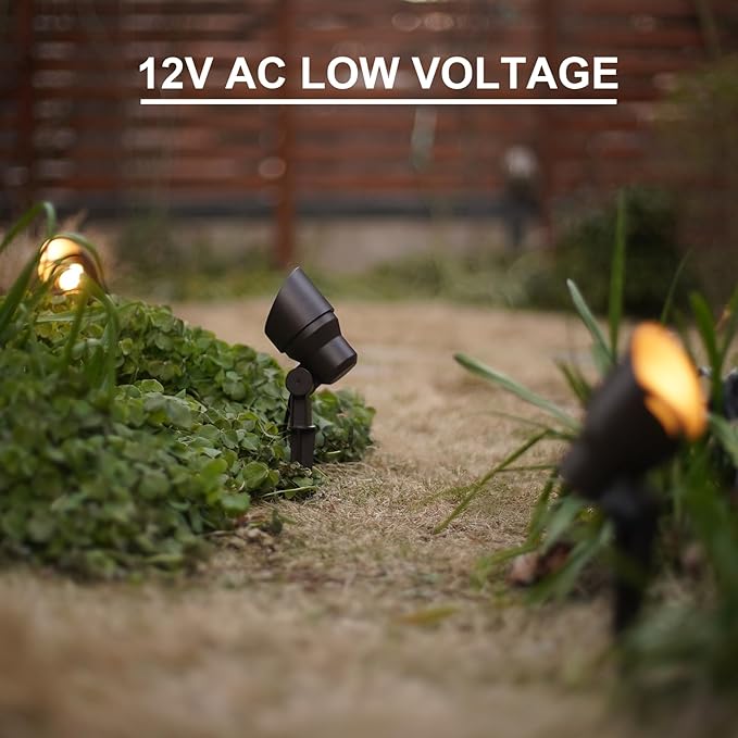 GOODSMANN Low Voltage Landscape Flood Lights 8PK Kit 3W LED 200 Lumen Outdoor - Image 3