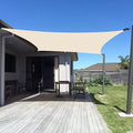 SUNNY GUARD Sun Shade Sail 20' x 23' Rectangle Butter Cream UV Block Sunshade by SUNNYGUARD