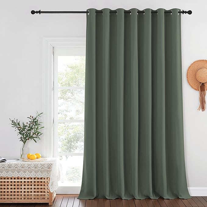 NICETOWN Blackout Curtains for Sliding Glass Door Room Divider Noise Reduce by NICETOWN