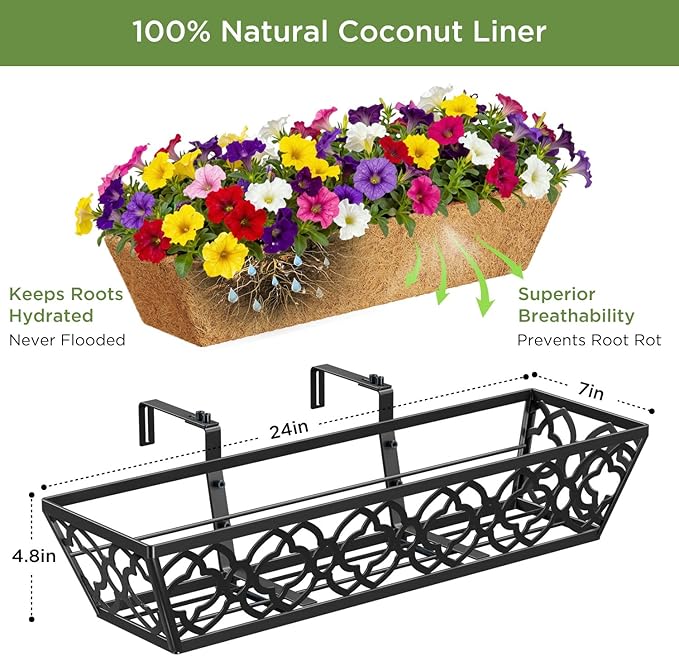 Y&M 24" Window Boxes Horse Trough - Image 3