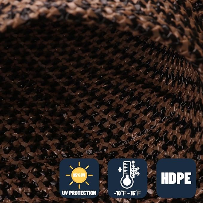 SUNNY GUARD Custom Size 14'x14'x14' Brown Sun Shade Sail Triangle UV Block Shade - Image 4