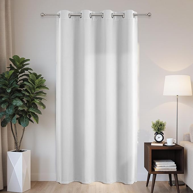 Joydeco Blackout Patio Sliding Door Curtains 96 Inches Long, Grommet Privacy by JOYDECO