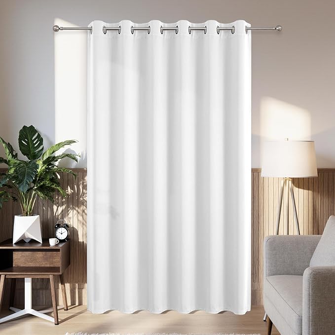 Joydeco Blackout Patio Sliding Door Curtains 108 Inches Long, Grommet Privacy by JOYDECO